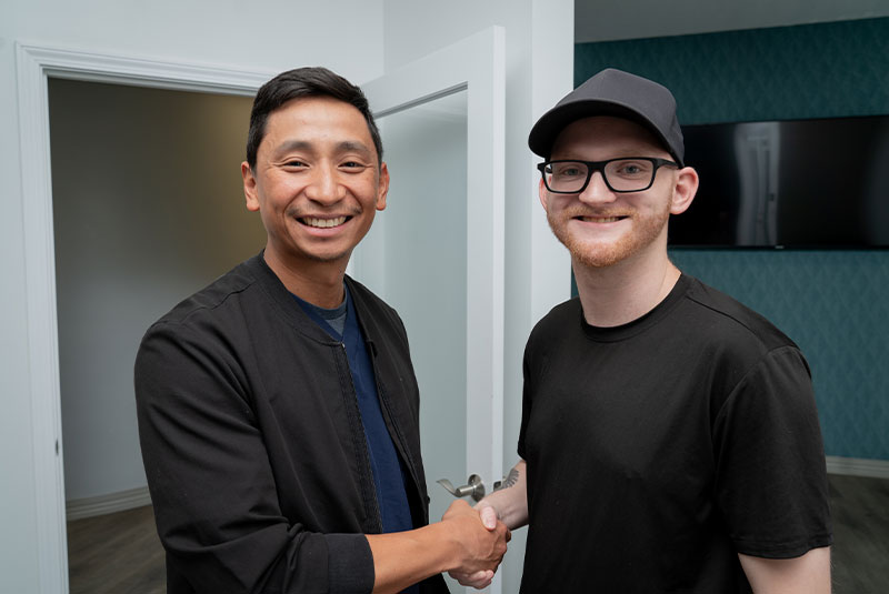 Doctor shaking Patients hand